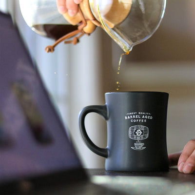 Matte Black 'Barrel Aged' Diner Mug
