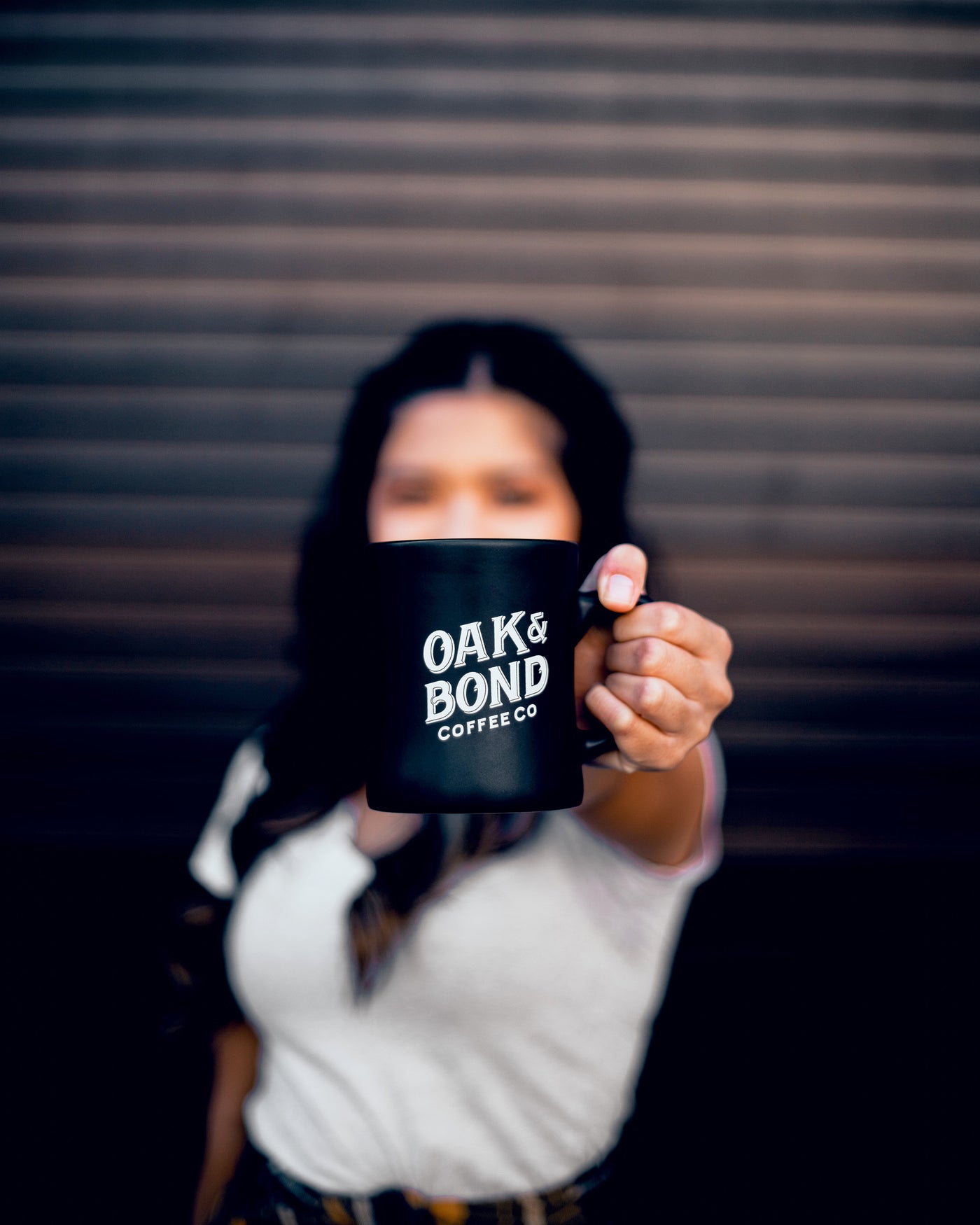 Matte Black 'Barrel Aged' Diner Mug