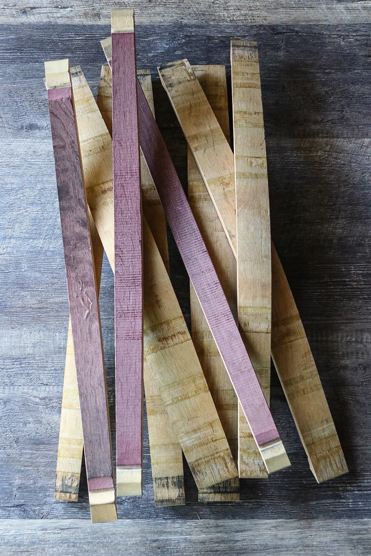 Whiskey and Wine Barrel Stave Bundles